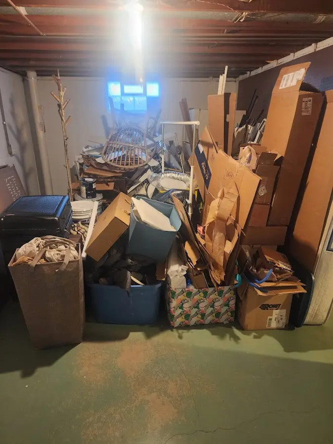 Roll-off dumpster container at job site for 15 Yard Dumpster Rental in San Marino